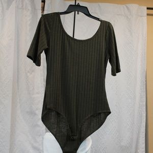 NWT Forgotten Grace Body Suit Olive Green